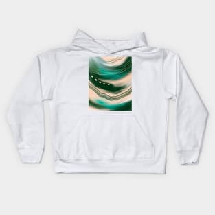 Abstract Green Kids Hoodie